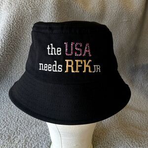 The USA Needs RFK Jr. Bucket Hat Men Women Black Embroidered